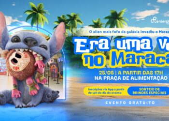 Stitch desembarca no North Shopping Maracanaú para um encontro intergaláctico no dia 25 de maio