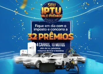 No momento, você está visualizando Prefeitura lança a Campanha Seu IPTU Vale Prêmios 2025 com R$ 950 mil em premiações, sendo quatro veículos e 10 motos
