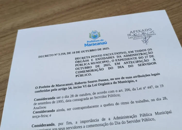 No momento, você está visualizando Prefeitura decreta ponto facultativo em comemoração ao Dia do Servidor Público