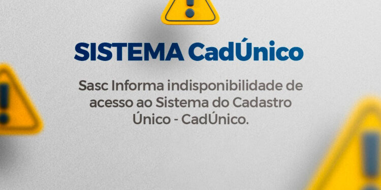 Portal de Gestão do Cadastro Único ficará temporariamente indisponível na segunda-feira, 26 de outubro